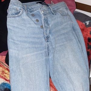 Hollister high rise mom jeans